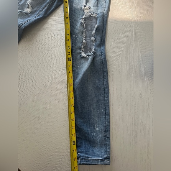 Judy Blue Distressed Skinny Jeans | Women’s Size 5/27 | Mid Rise Stretch Casual - Picture 6 of 6